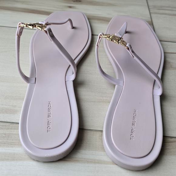 Tory Burch Women's Roxanne Jelly Sandals In Meadowsweet/Gold - Picture 14 of 15